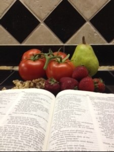 food with Bible